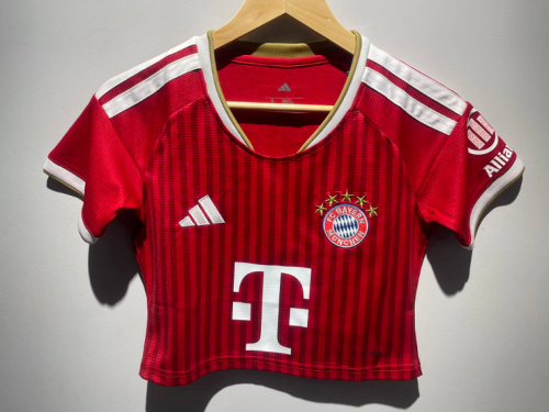 Women 2026-2027 Bayern Munich Home Crop Soccer Shirt Girl Football Jersey