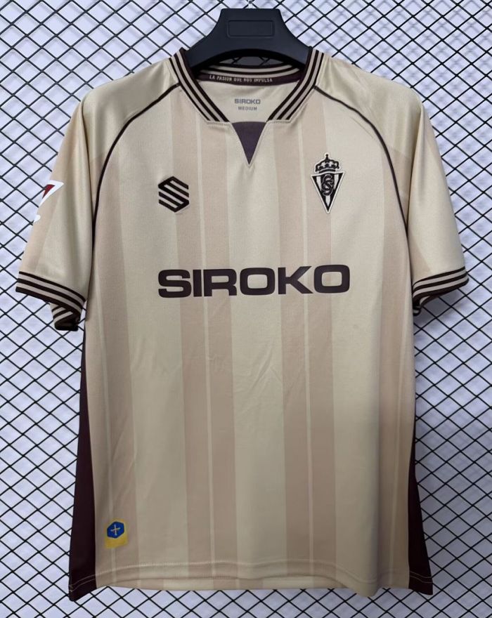 with LALIGA Patch Fans Version 2026-2027 Sporting Gijon Third Away Soccer Jersey Sporting de Gijón Football Shirt