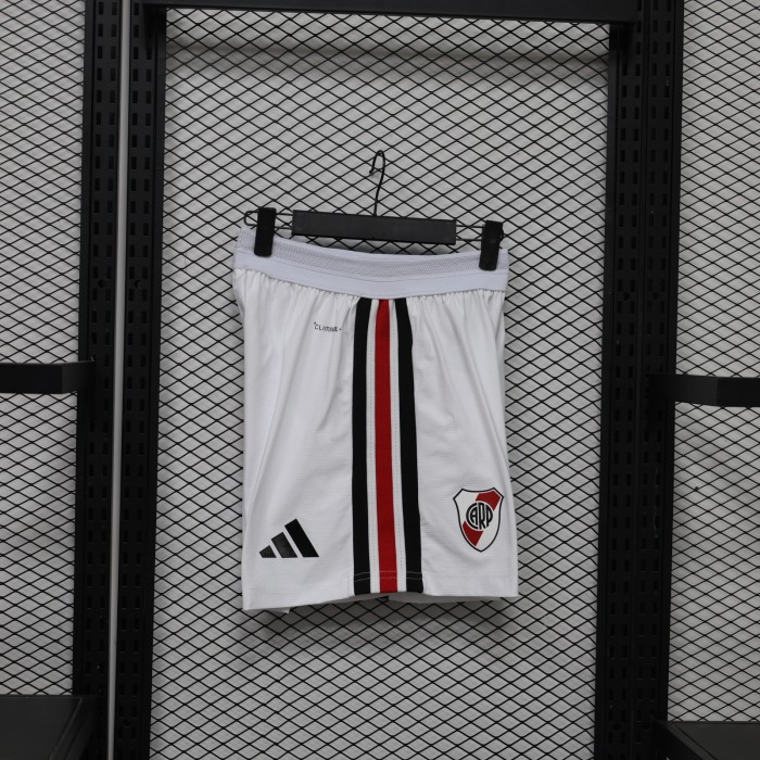 Player Version 2026-2027 River Plate Away White Soccer Shorts Football Shorts