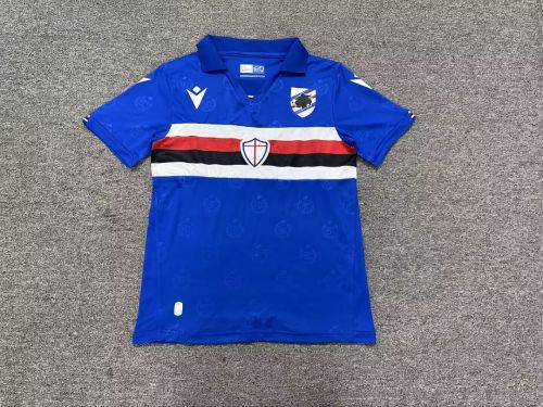 without Sponor Logo Fans Version 2026-2027 Sampdoria Home Soccer Jersey Football Shirt