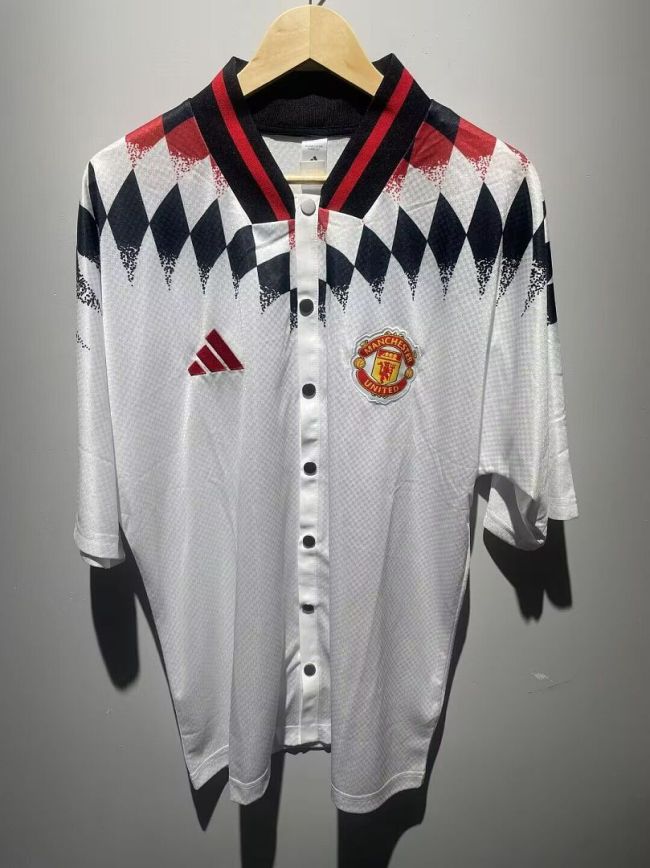 Fan Version 2026-2027 Manchester United White MLB Jersey Baseball Shirt