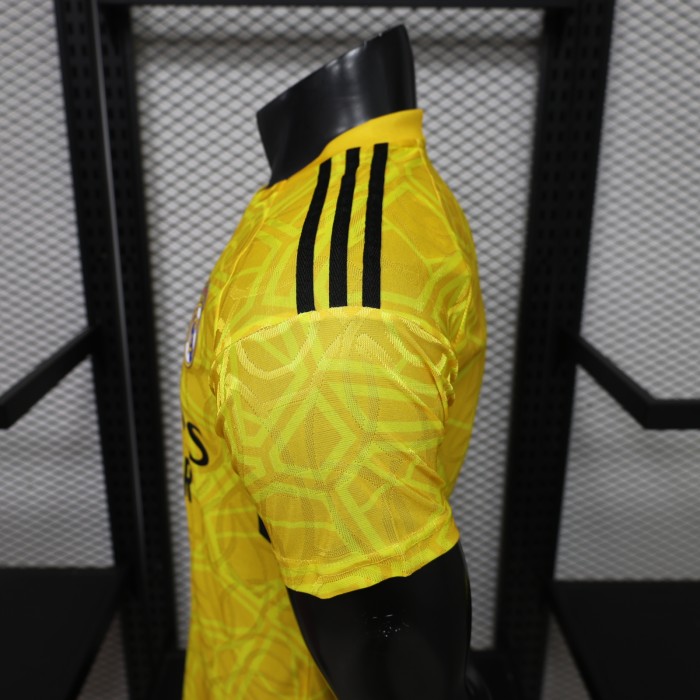 Player Version 2026-2027 Real Madrid Yellow Goalkeeper Soccer Jersey Real Football Shirt