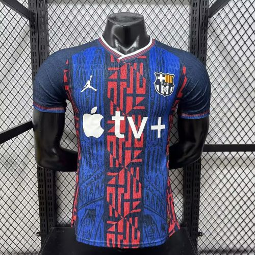 Barca Camisetas de Futbol Player Version 2026-2027 Barcelona Blue/Red Special Edition Soccer Jersey