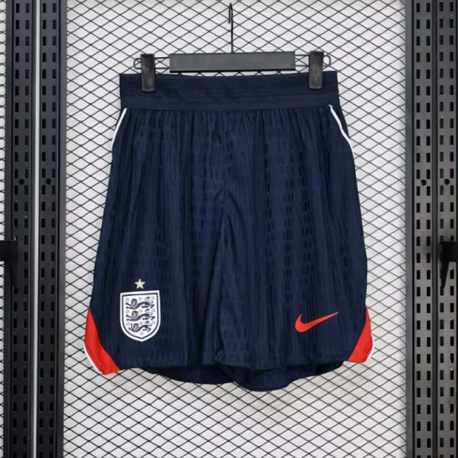 Player Version 2026 England Away Dark Blue Soccer Training Shorts Football Shorts