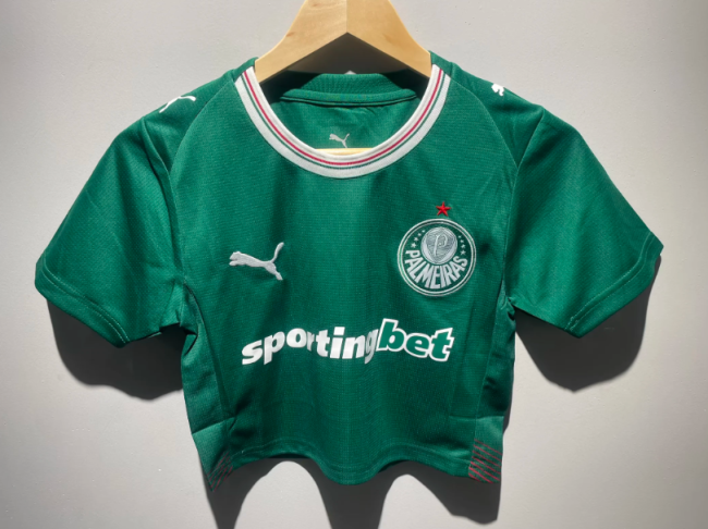 Women 2026-2027 Palmeiras Home Crop Soccer Shirt Girl Football Jersey