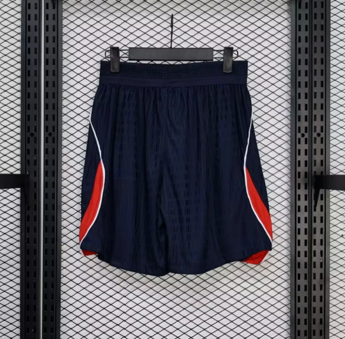 Player Version 2026 England Away Dark Blue Soccer Training Shorts Football Shorts