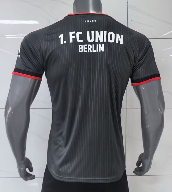 Fan Version 2026-2027 Union Berlin Away Black Soccer Jersey Football Shirt