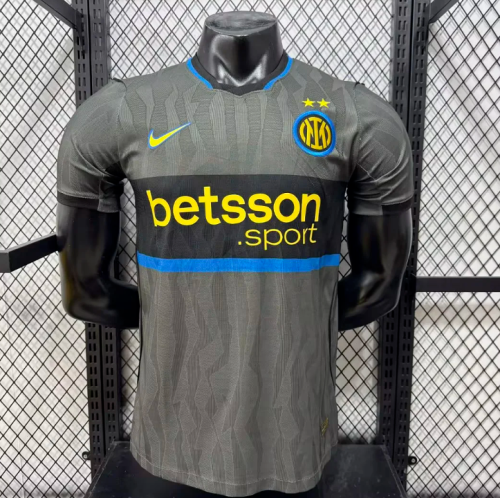 Player Version 2026-2027 Inter Milan Third Away Grey Soccer Jersey Football Shirt