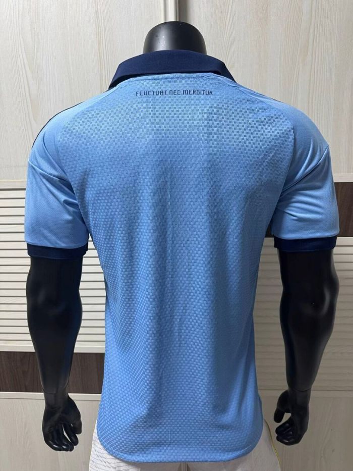 Player Version 2026-2027 Paris FC Away Blue Soccer Jersey Football Maillot