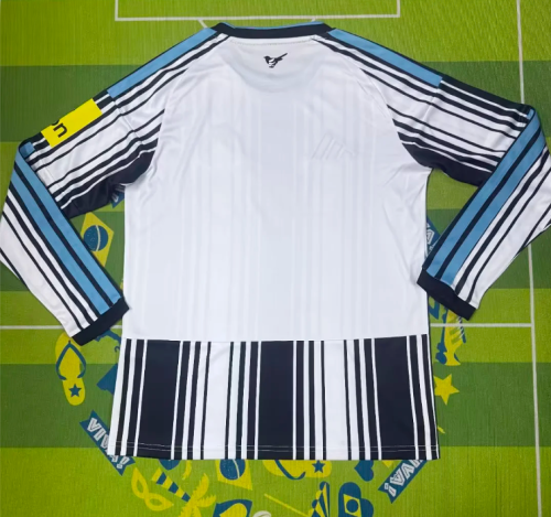 with Sponor Logo Long Sleeve Fan Version 2026-2027 Newcastle United Home Soccer Jersey Football Shirt
