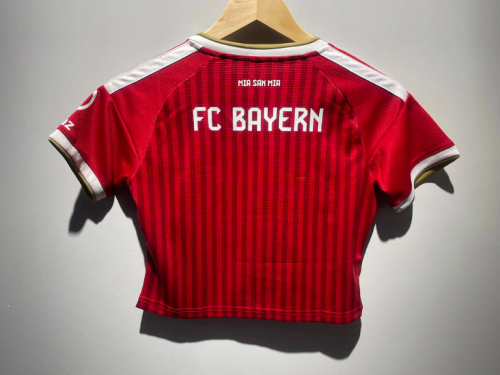 Women 2026-2027 Bayern Munich Home Crop Soccer Shirt Girl Football Jersey