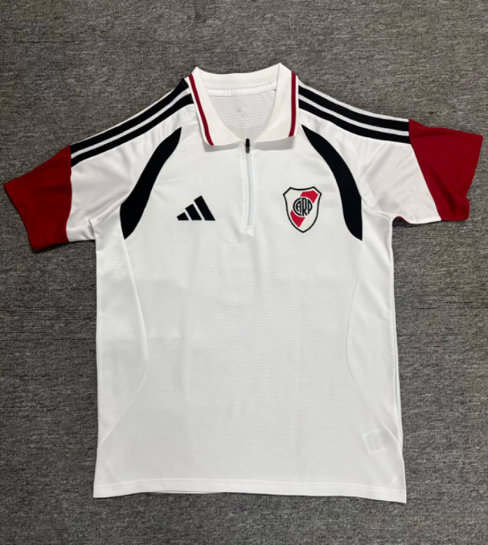 Fan Version 2026-2027 River Plate White Soccer Polo Football Shirt