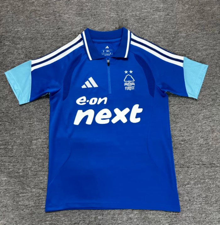 Fans Version 2026-2027 Nottingham Forest Blue Soccer Polo Football Shirt