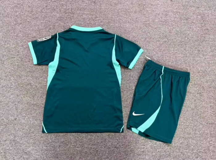 Youth Uniform Kids Kit 2026-2027 Brighton & Hove Albion Third Away Green Soccer Jersey Shorts Child Football Set