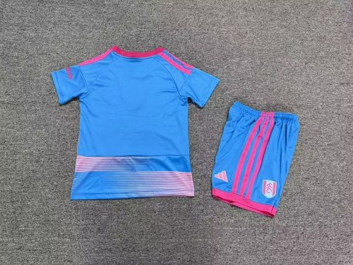 Youth Uniform Kids Kit 2026-2027 Fulham Third Away Soccer Jersey Shorts Child Football Set