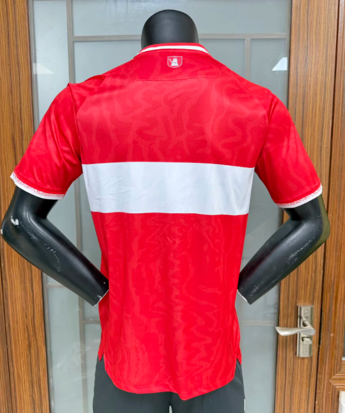Fans Version 2026-2027 Stuttgart Away Red Soccer Jersey Football Shirt