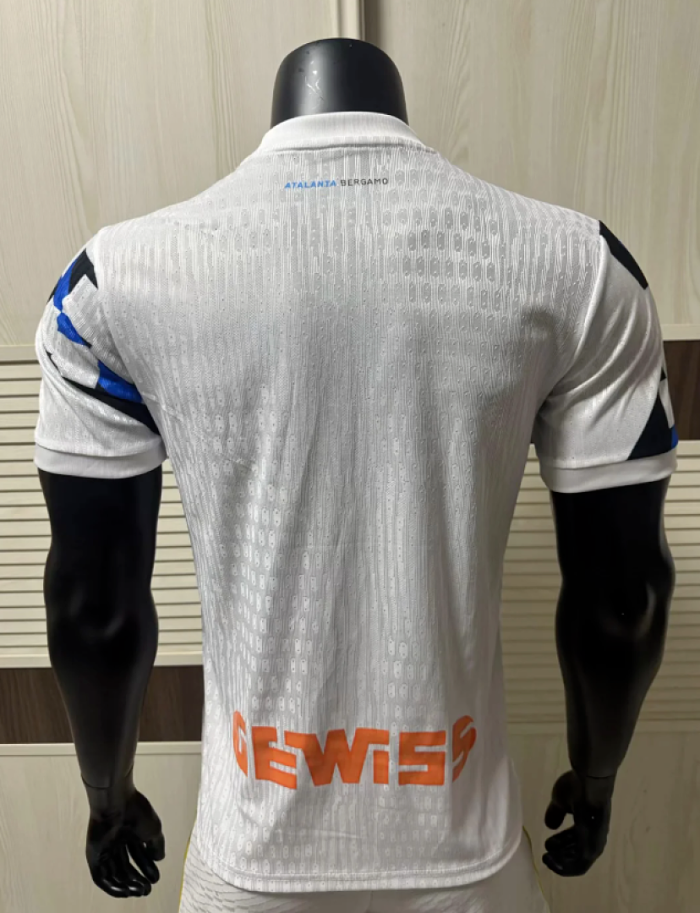 Player Version 2026-2027 Atlanta Bergamasca Calcio Away White Soccer Jersey Football Shirt