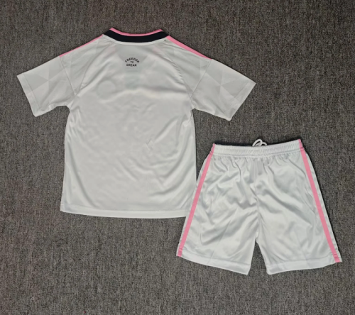 Youth Uniform Kids Kit 2026-2027 Inter Miami Third Away White Soccer Jersey Shorts Child Football Set