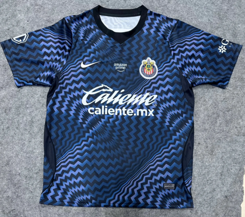 Fan Version 2026-2027 Chivas Dark Blue Goalkeeper Soccer Jersey Football Shirt
