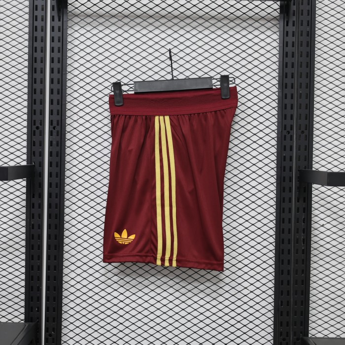 with 2 Stars Player Version 2026 Spain Away Soccer Shorts Football Shorts