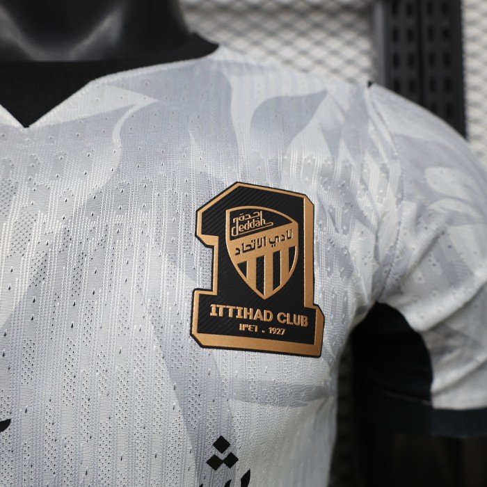 Player Version 2026-2027 Al-Ittihad Club Away White Soccer Jersey Football Shirt