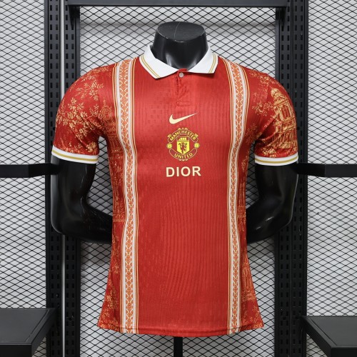 Player Version 2026-2027 Manchester United Orange Soccer Jersey Football Shirt
