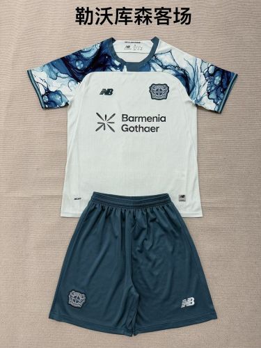 Youth Uniform 2026-2027 Bayer 04 Leverkusen Away Soccer Jersey Shorts Football Kit