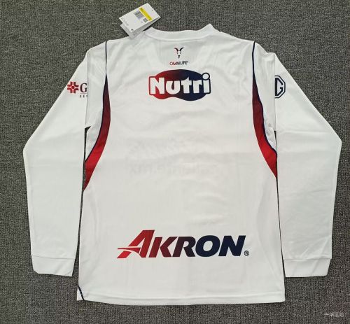 Long Sleeve Fan Version 2026-2027 Chivas Away White Soccer Jersey Football Shirt