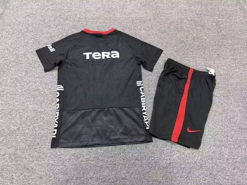 Youth Uniform Kids Kit 2026-2027 Beşiktaş Away Black Soccer Jersey Shorts Child BESIKTAS Football Set
