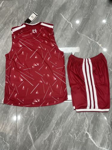 Player Version Youth Uniform 2026-2027 Liverpool Home Soccer Training Vest and Shorts Football Kits