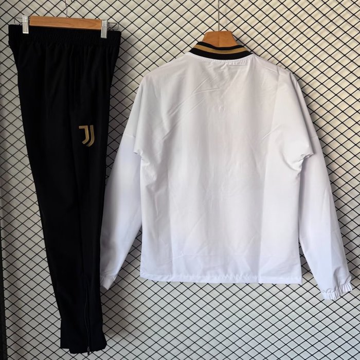 2026-2027 Juventus White Retro Model Soccer Tracksuit Jacket Football Jacket and Pants