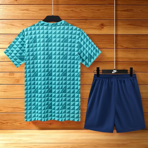 Adult Uniform 2026-2027 Inter Milan Green Soccer Training Jersey and Shorts Football Kits