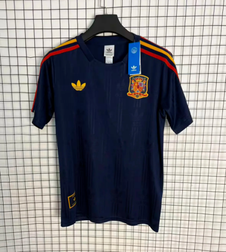 Fan Version 2026 Spain Dark Blue Soccer Training Jersey España Camisetas de Futbol