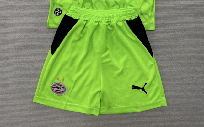 Fan Version 2026-2027 PSV Eindhoven Green Goalkeeper Soccer Shorts Football Shorts