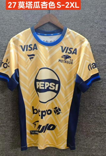 Fans Version 2026-2027 Motagua Yellow Soccer Jersey Football Shirt