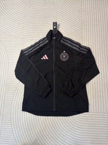 2026-2027 Inter Miami Black Soccer Windbreaker Jacket Football Jacket