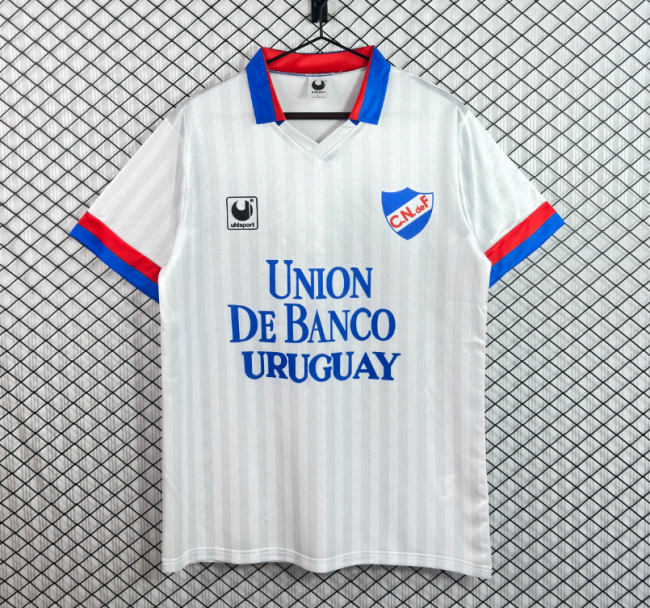 Retro Jersey 1989 Club Nacional de Football Home Soccer Jersey Uruguay Nacional Football Shirt