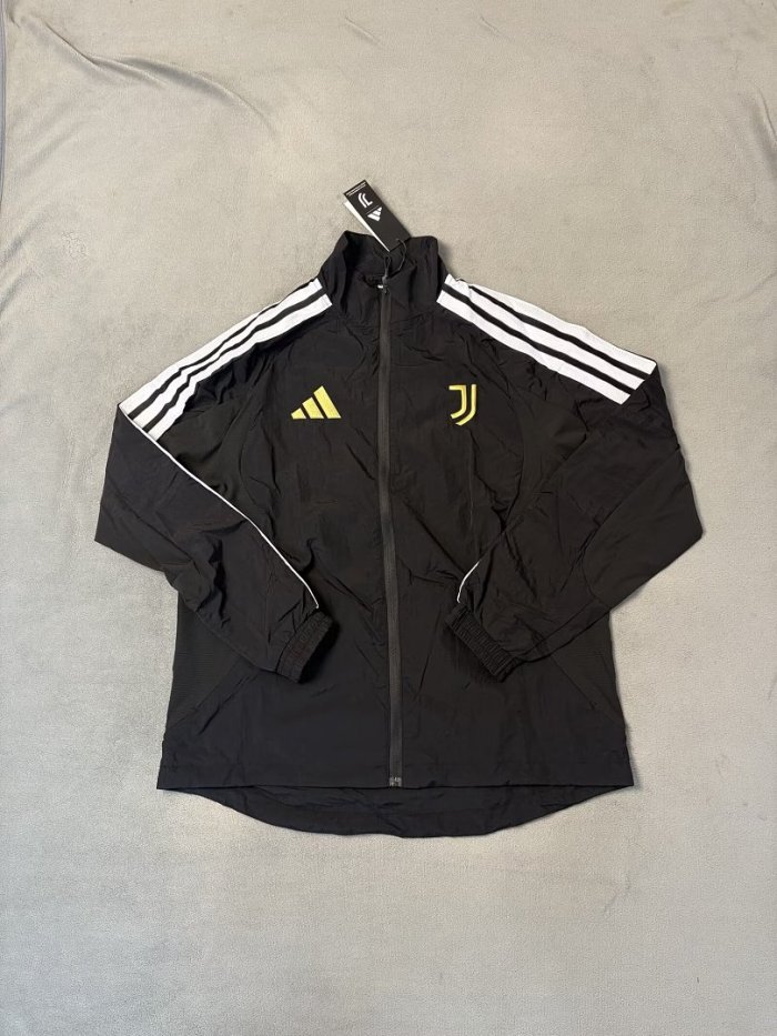 2026-2027 Juventus Black Soccer Windbreaker Jacket Football Jacket