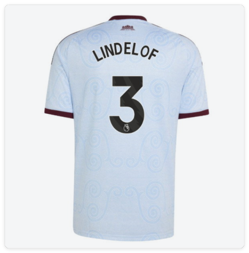Player Version 2026-2027 Aston Villa Lindelof 3 Third Away Football Shirt Soccer Jersey