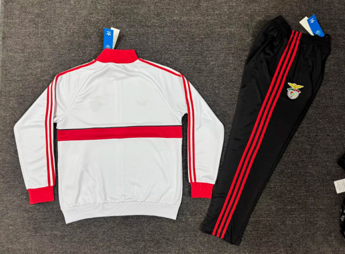 2026-2027 Benfica White/Red Soccer Tracksuit Jacket Football Jacket and Pants