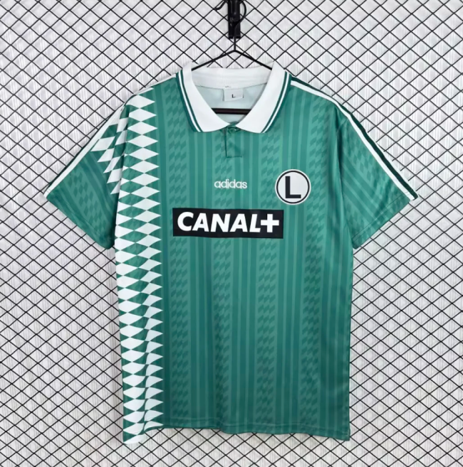 Retro Jersey 1995-1996 Legia Warsaw Home Soccer Jersey Vintage Football Shirt