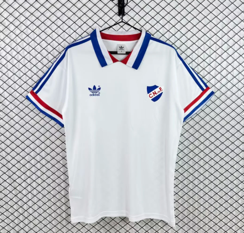 Retro Jersey 1980-1982 Club Nacional de Football Home Soccer Jersey Uruguay Nacional Football Shirt