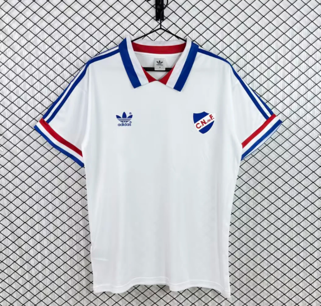 Retro Jersey 1980-1982 Club Nacional de Football Home Soccer Jersey Uruguay Nacional Football Shirt