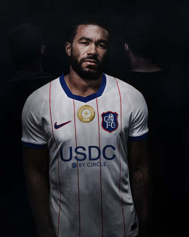 with Sponor Logo+Club World Cup Badge Player Version 2026-2027 Chelsea Third Away White Soccer Jersey Football Shirt