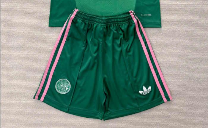 Fan Version 2026-2027 Ajax Green Goalkeeper Soccer Shorts Football Shorts
