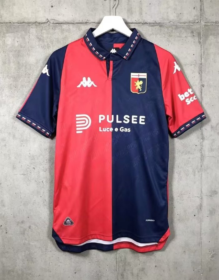 Fan Version 2026-2027 Genoa Home Soccer Jersey Maillot de Foot