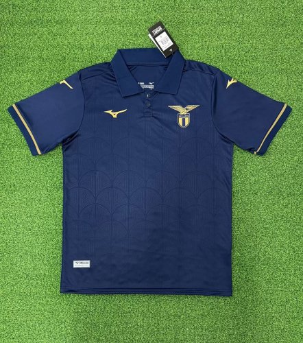 Fan Version 2026-2027 Lazio Third Away Dark Blue Soccer Jersey Football Shirt