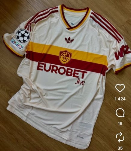 with All Sponor Logos+UCL Patch Fan Version 2026-2027 As Roma 10 Away Soccer Jersey Football Shirt