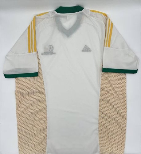 Retro Jersey 2002 South Africa Away White Soccer Jersey Football Shirt
