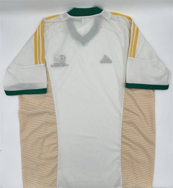 Retro Jersey 2002 South Africa Away White Soccer Jersey Football Shirt
